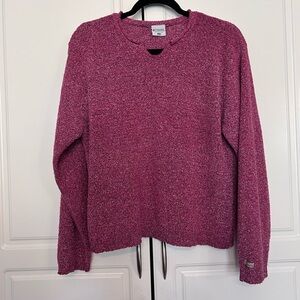 Columbia Pullover Sweater, Size XL, Pink